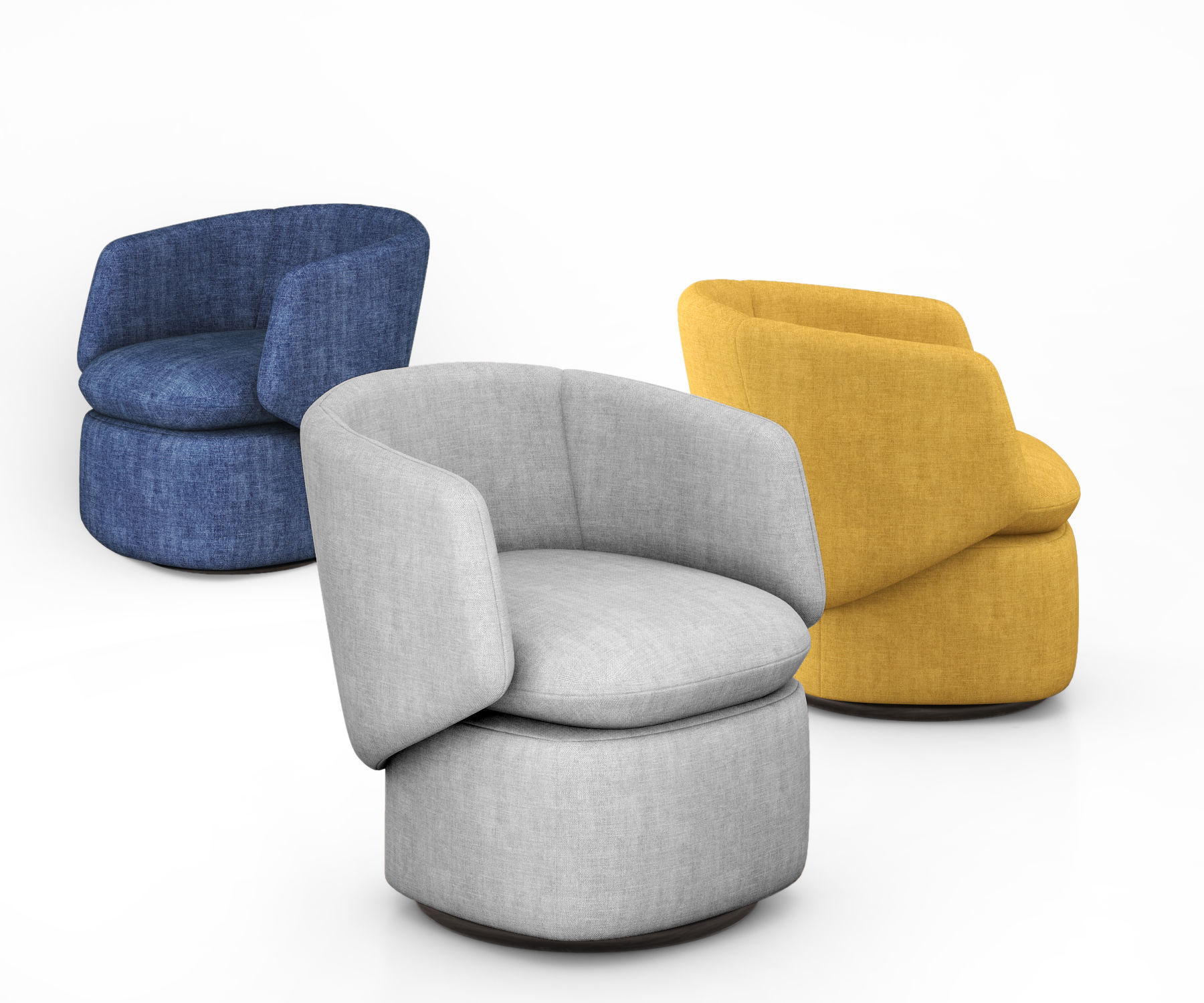 Crescent Swivel Chair by West elm