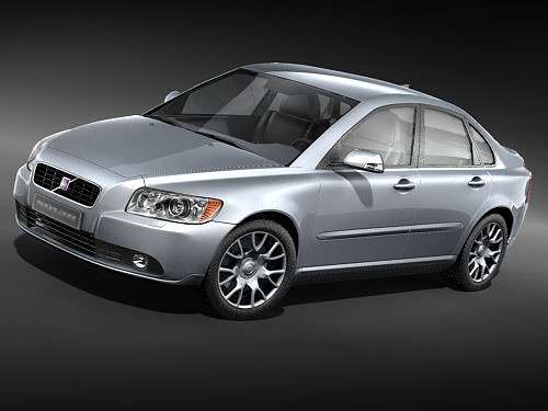 Volvo S40 2008 3D Model MAX OBJ 3DS FBX C4D LWO LW LWS ...