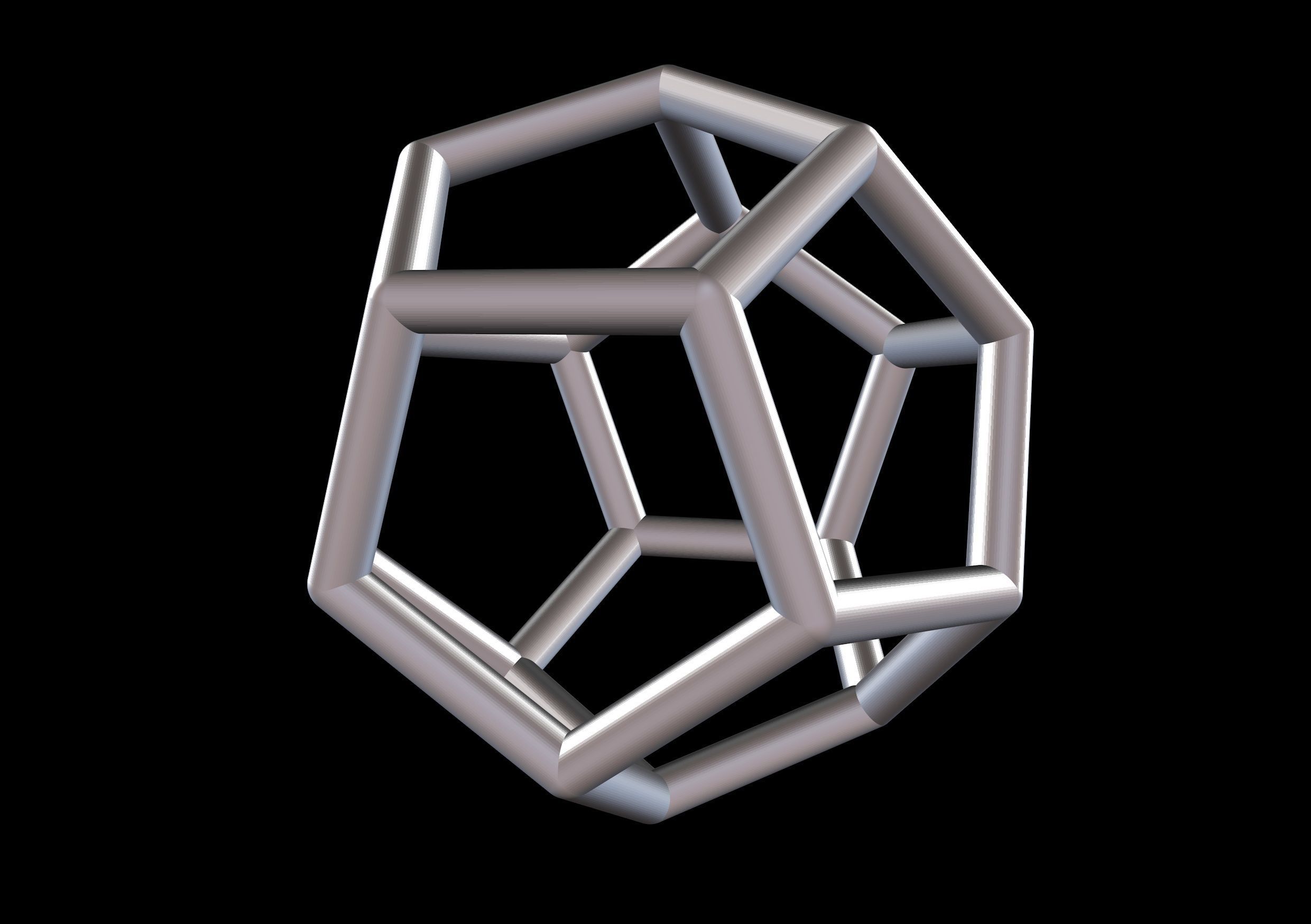 3D Printable Model of a Dodecahedron