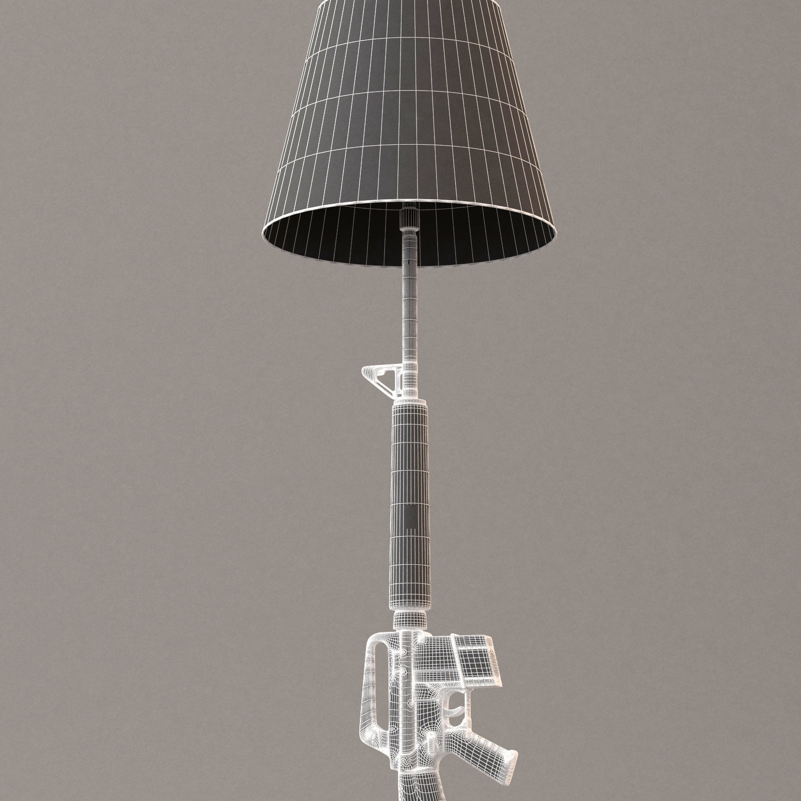 M16 Floor Lamp 3d Model