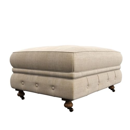 Restoration Hardware Kensington Upholstered Ottoman 3D model CGTrader