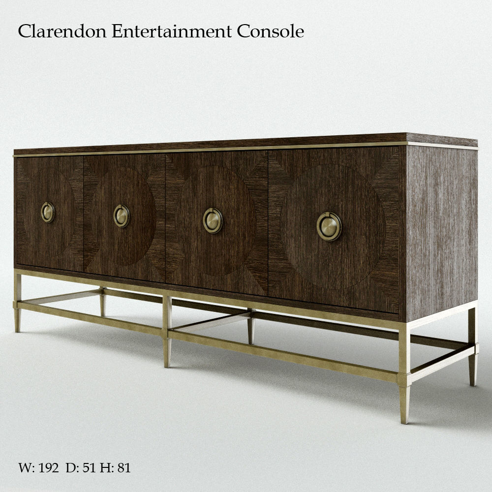 Bernhardt Clarendon Entertainment Console 3D model
