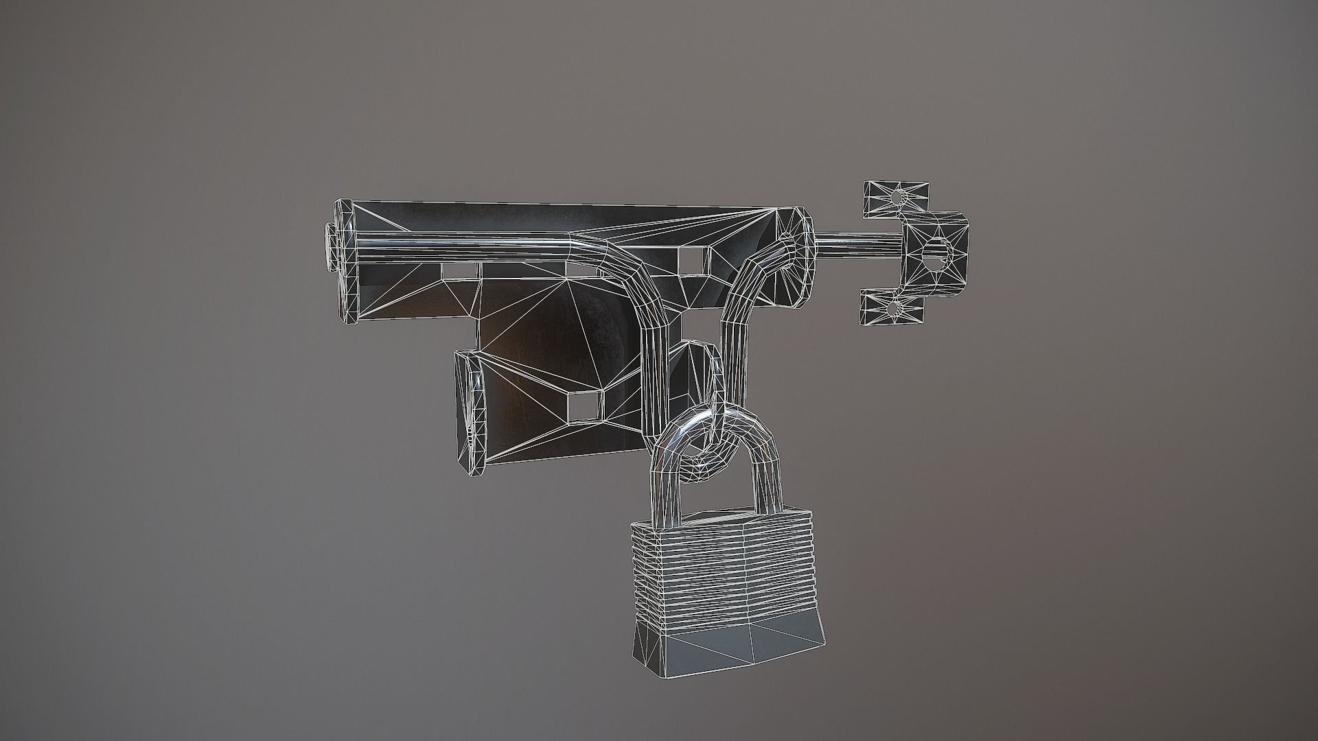 3D model Lock and Padlock 4K PBR Game Ready VR / AR / lowpoly CGTrader