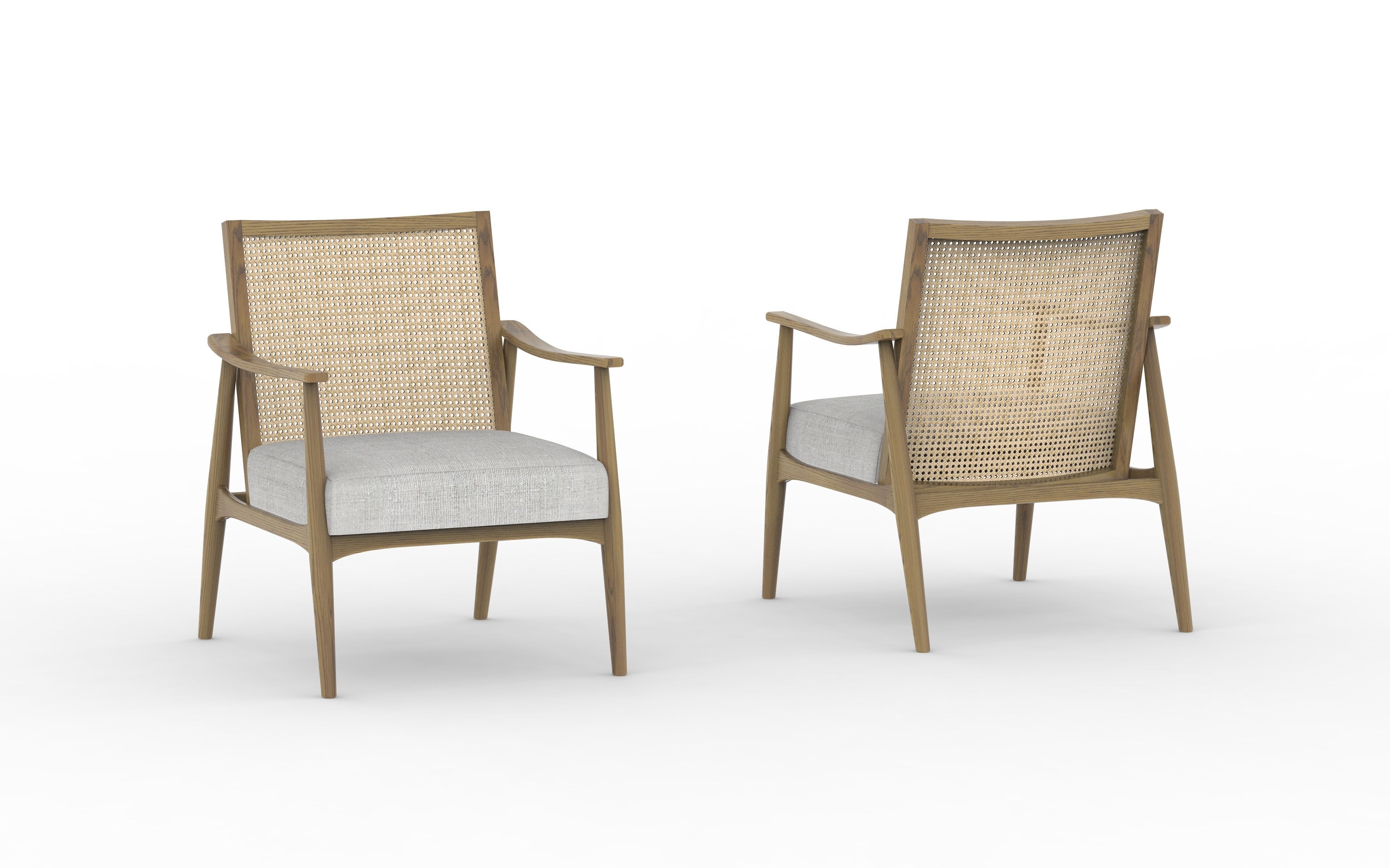 CANE CHAIR 3D model CGTrader