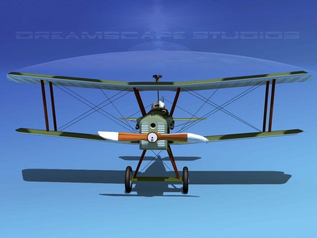 RAF SE5A Fighter V04 3D model