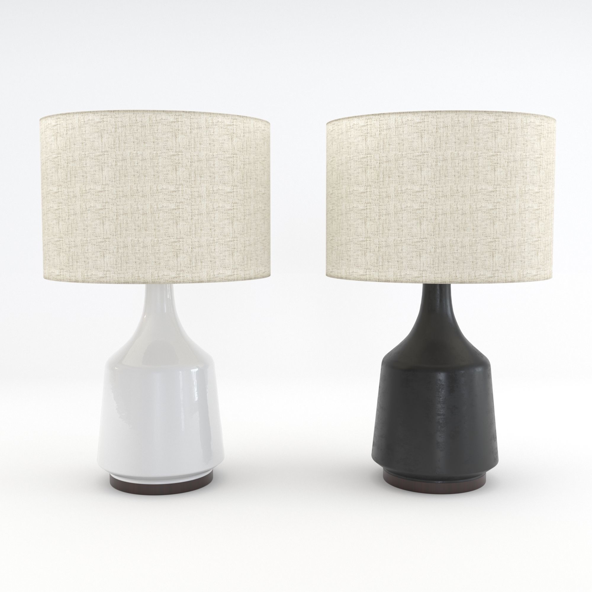 West Elm Morten Table Lamp 3d Model