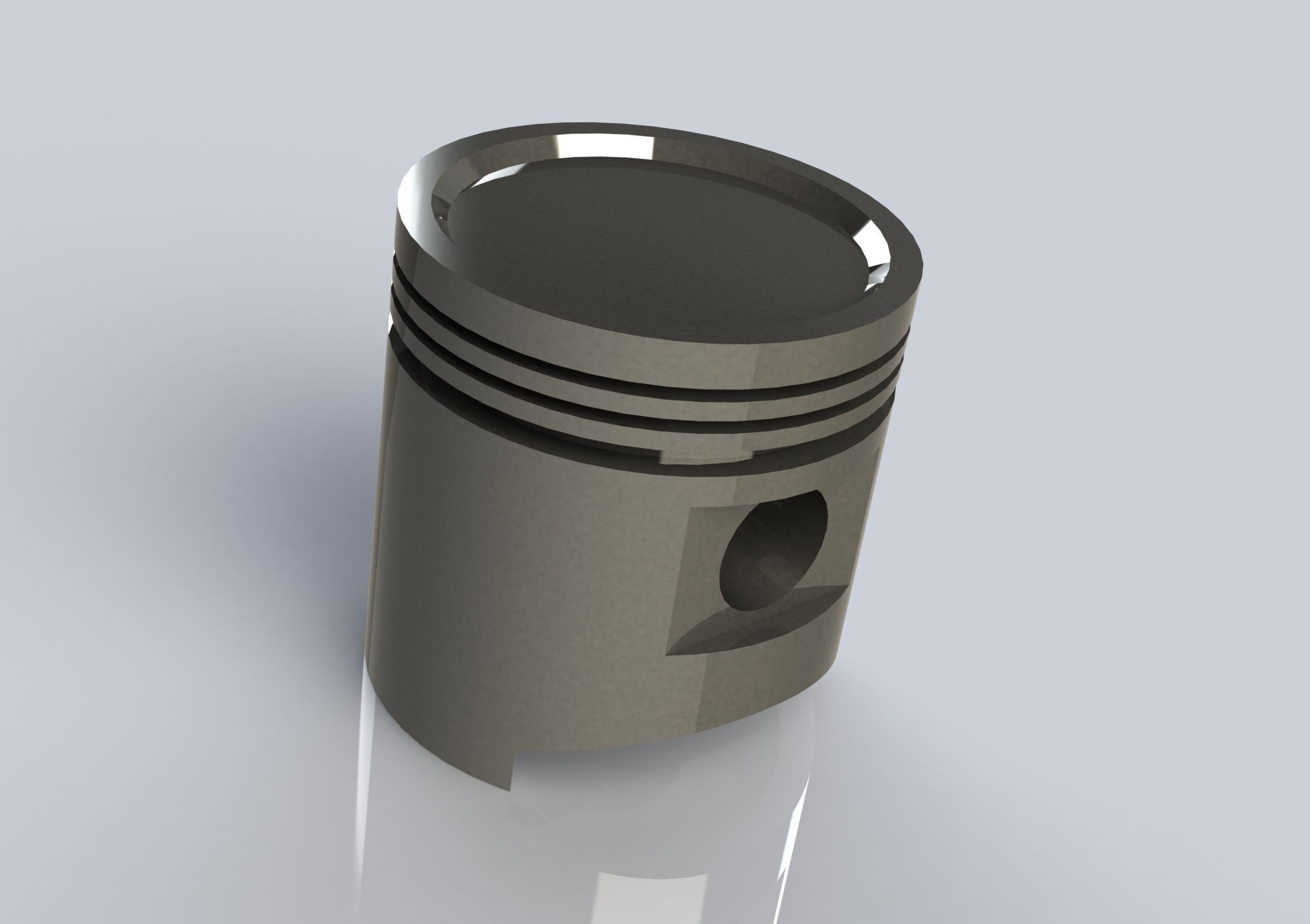 Engine piston 3D Model 3D printable .max .stl .ige .igs .iges .u3d