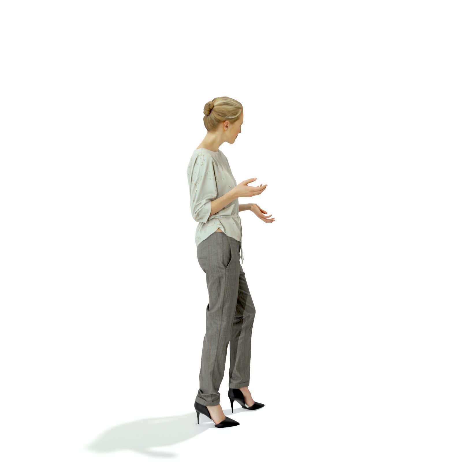 Ready-Posed 3D Busy Business Humans MeMsS035HD2 3D model