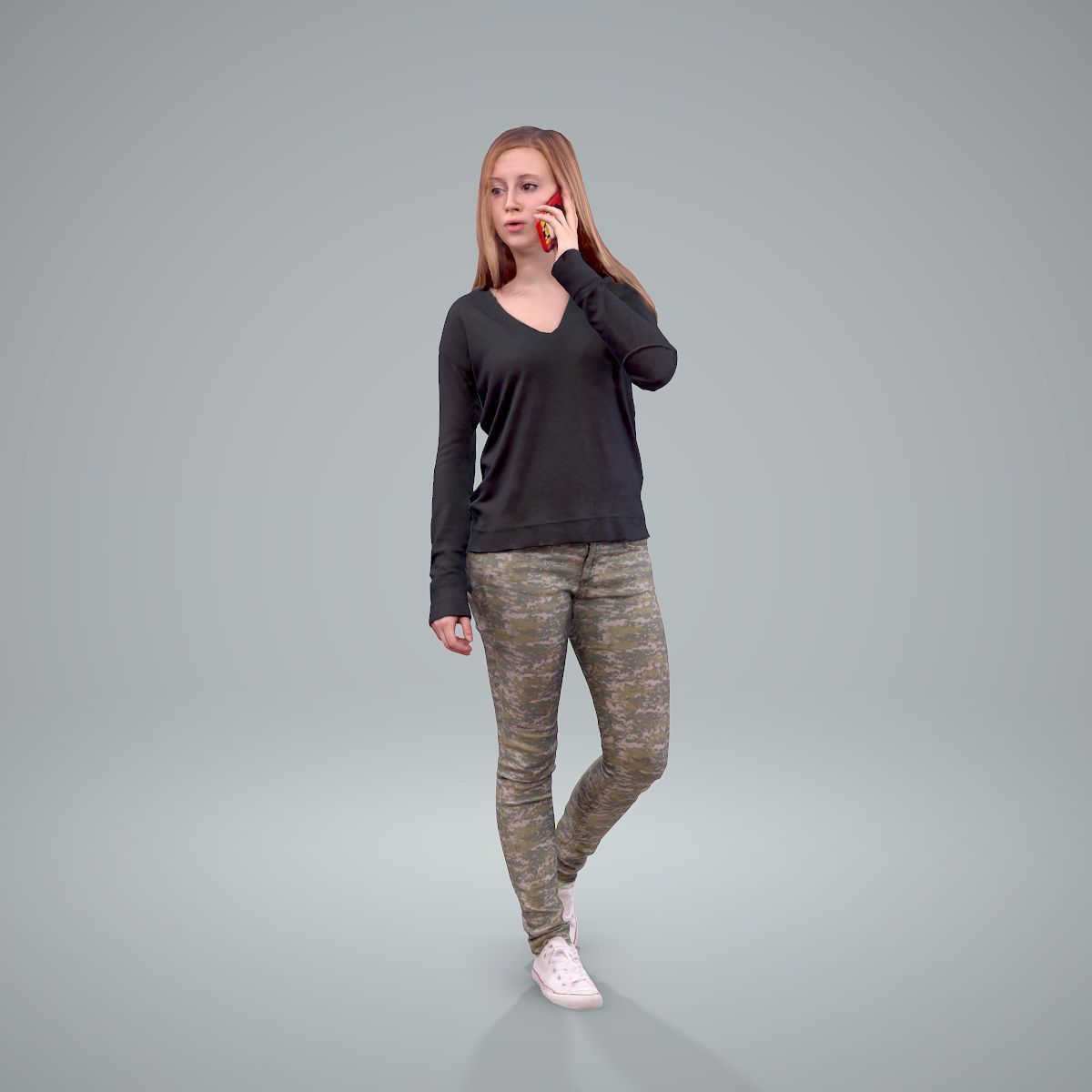 Ready-Posed 3D Casual Colorful Clothing Humans MeMsS019HD2 3D model