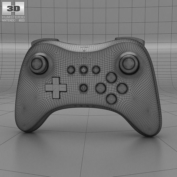 Nintendo Wii U Gamepad Pro 3D model CGTrader