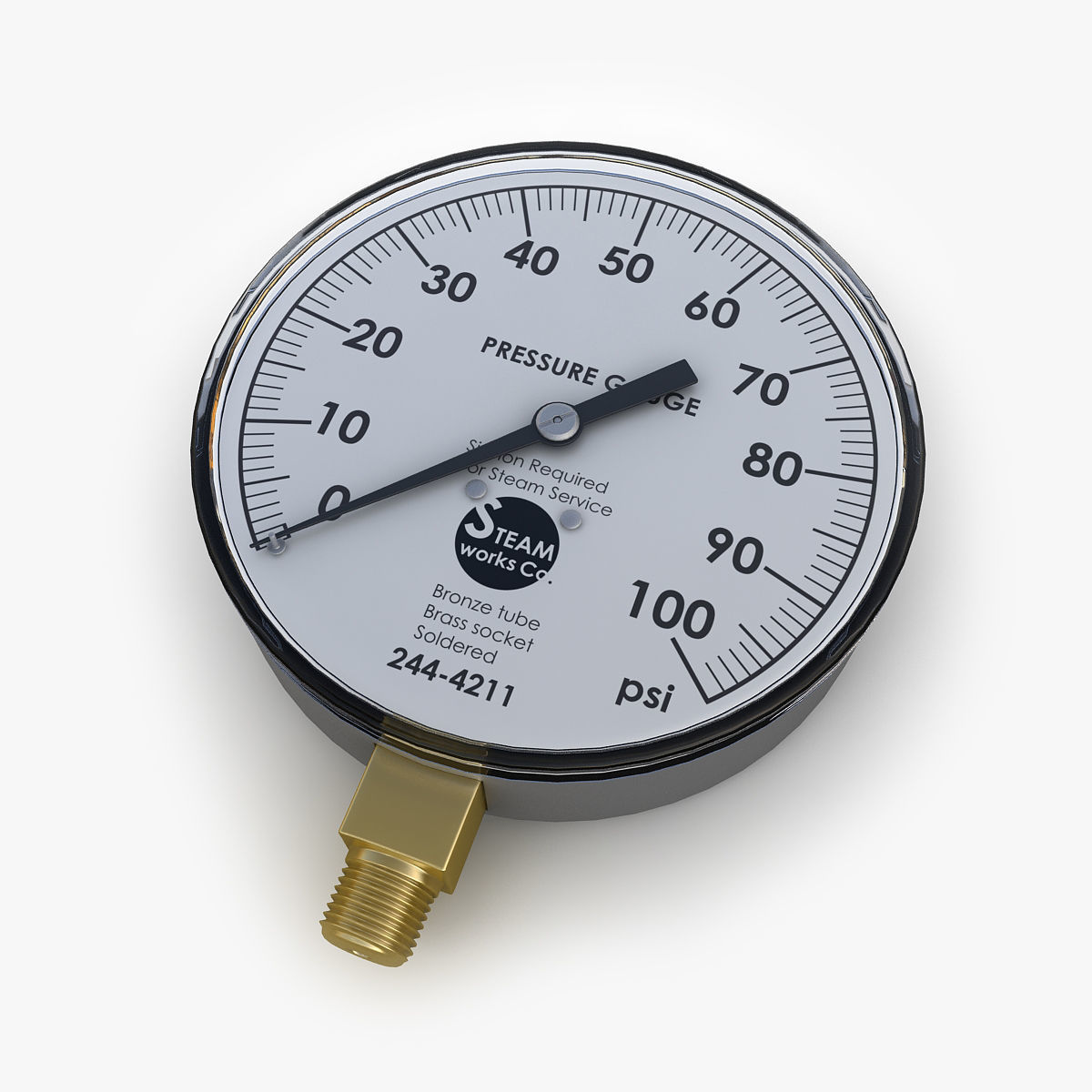 Steam pressure gauge