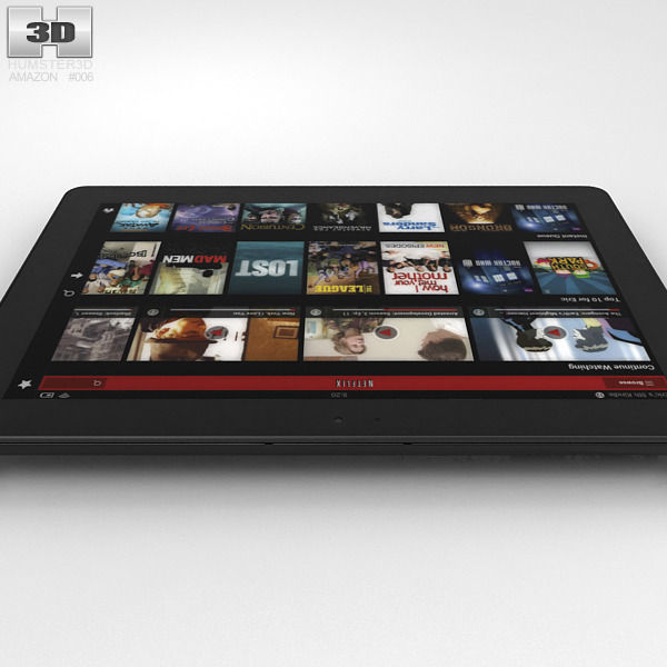 amazon kindle fire hdx 8 9 inches 3d cgtrader