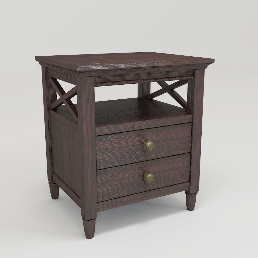 American country style Nightstand FM-NS08 3D model