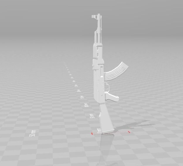 ak rifle model Free 3D model