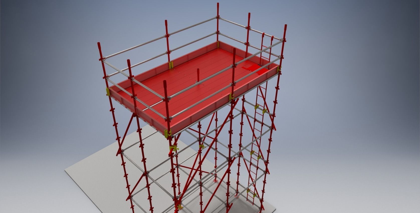3D QuickStage Birdcage Scaffolding CGTrader