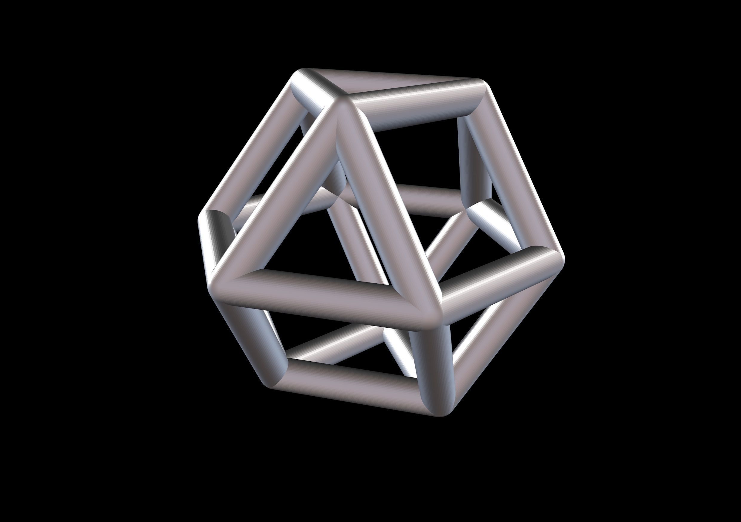 016 Mathart - Archimedean Solids - Cuboctahedron 01 - 10 cm