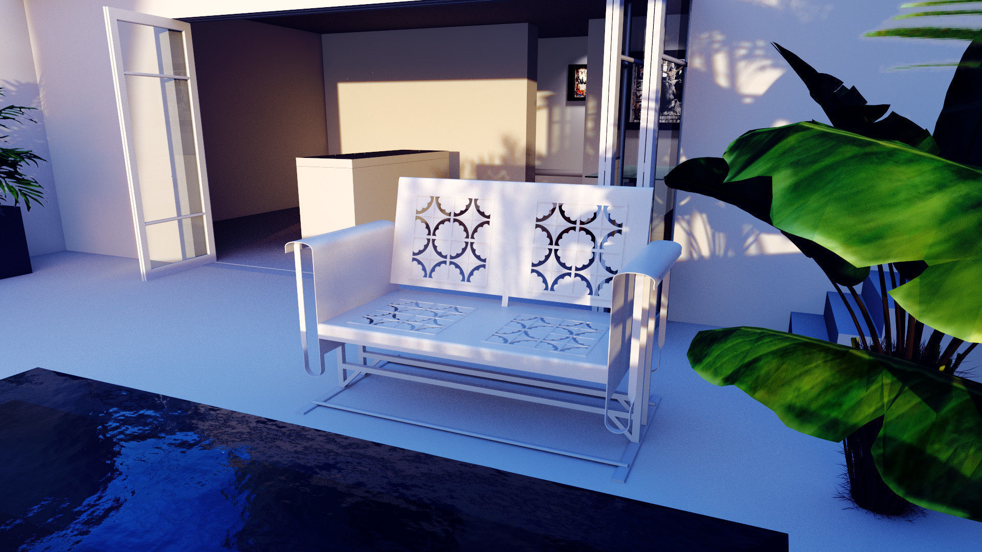 Bench - Garden 3D model