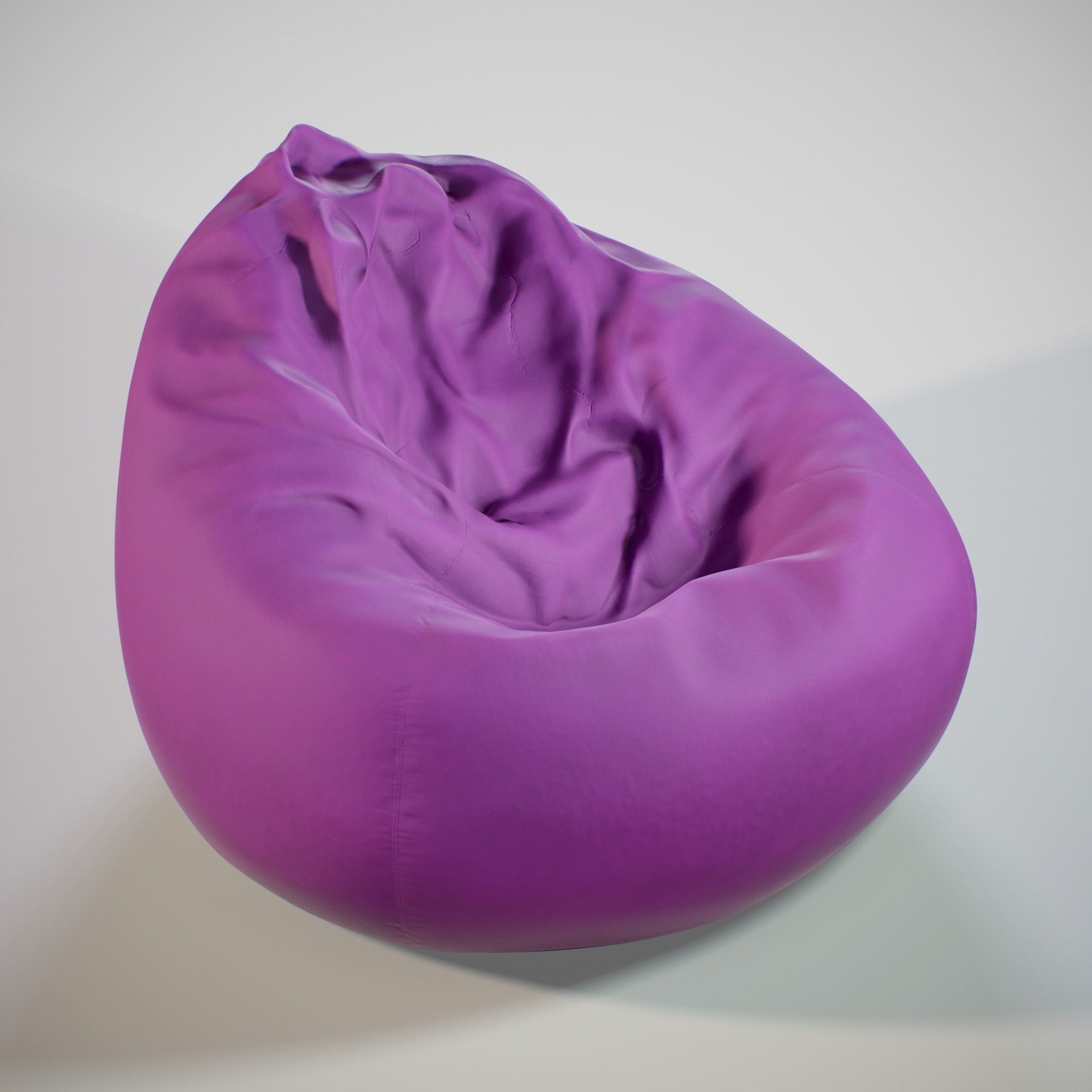 pbr customizable beanbag 3d model low poly cgtrader