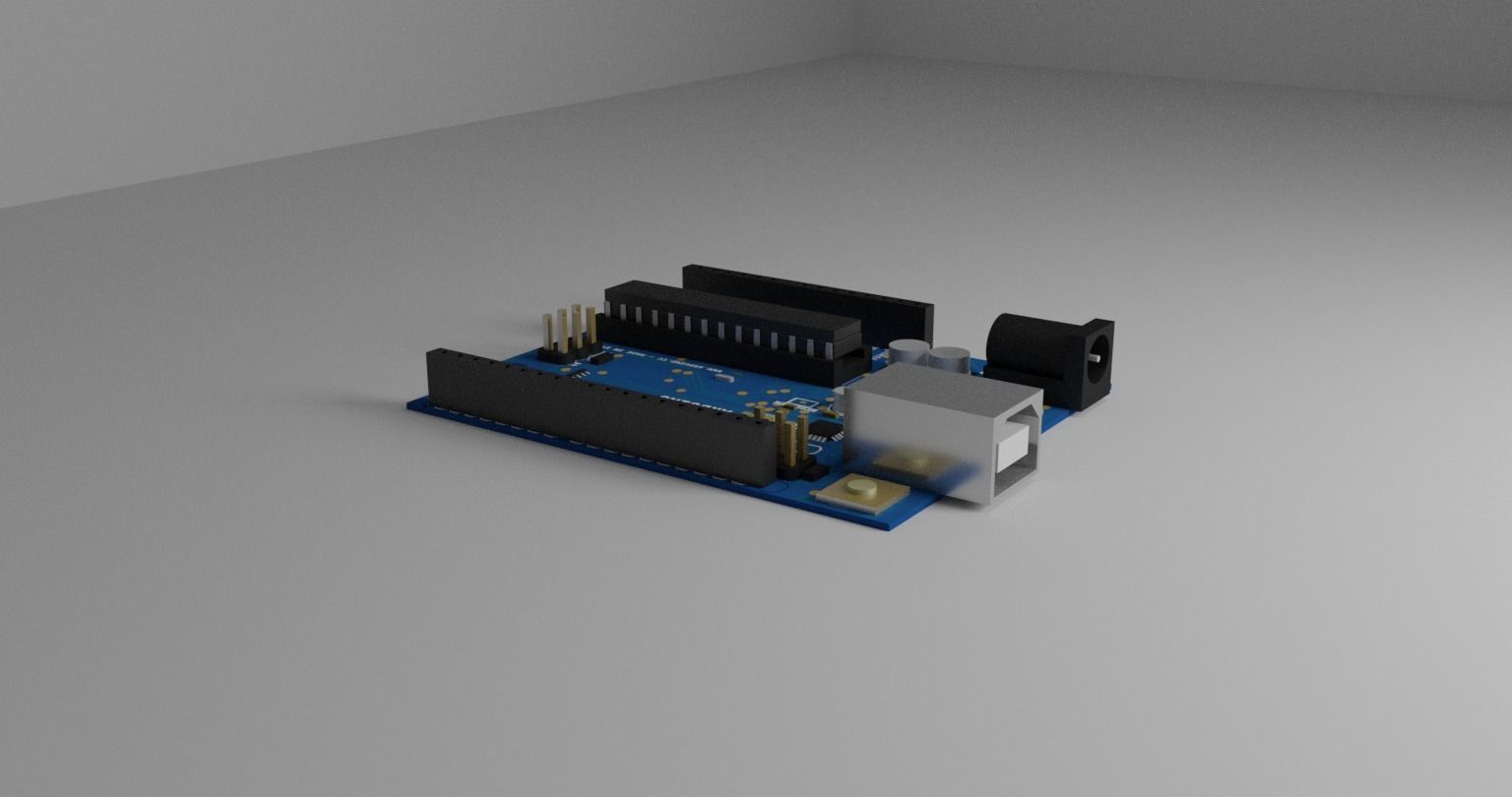 3D model Arduino Uno Board Model R3 VR / AR / low-poly | CGTrader