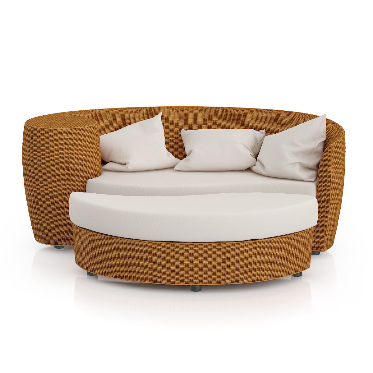 Wicker Sofa With Footrest Model Wicker Sofa With Footrest Model