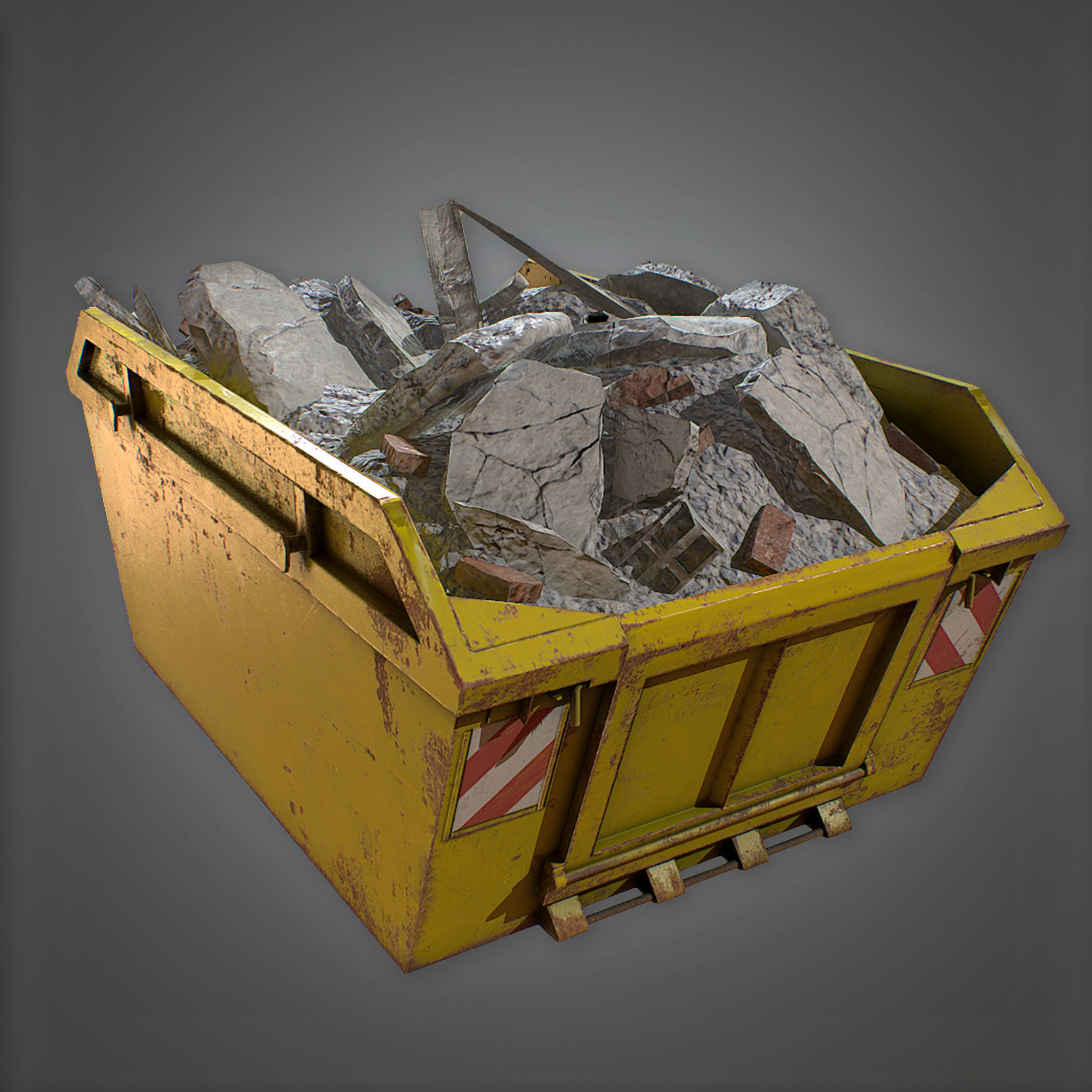 CON - Dumpster - PBR Game Ready 3D model