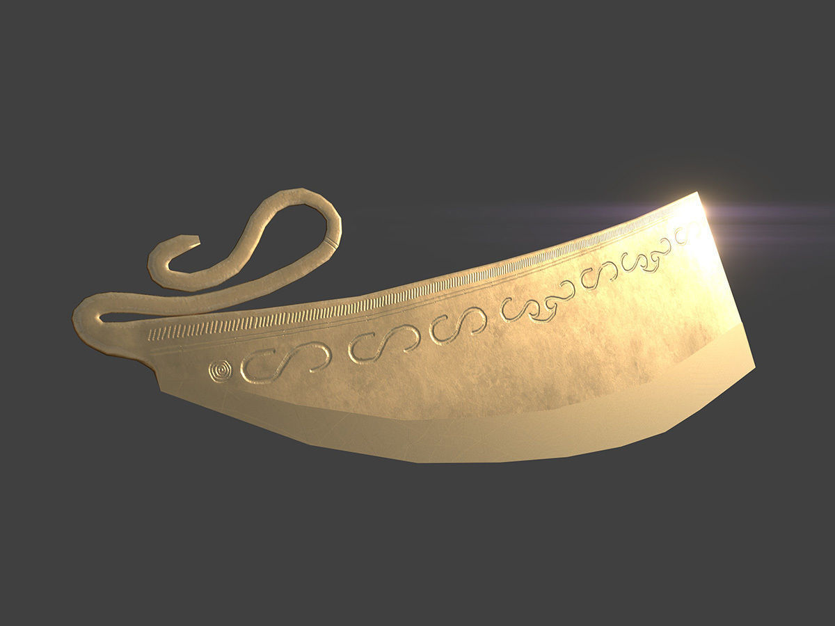 Bronze Age razor free VR / AR / lowpoly 3D model CGTrader