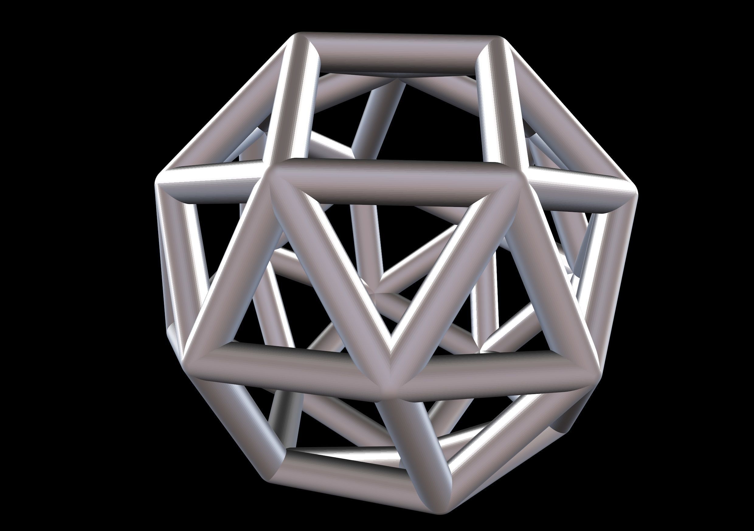034 Mathart - Archimedean Solids - Snub Cube 01 - 10 cm