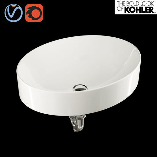 Bathroom Sink Vox Oval KOHLER 3D model CGTrader
