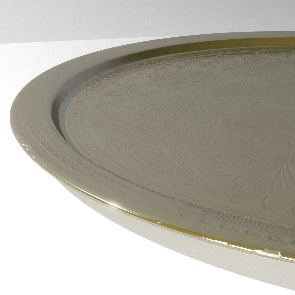 Brass Ornate Tray