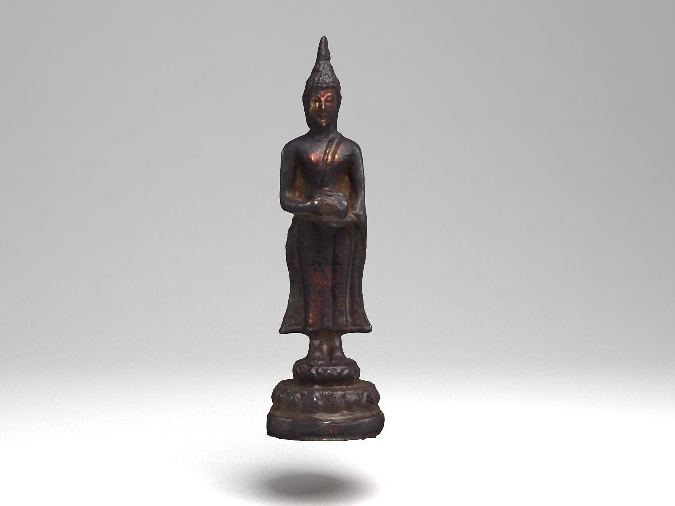 Ancient Buddhas Low-poly 3D model