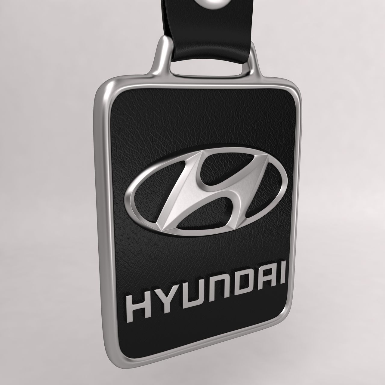 Hyundai car logo keychain 3d model 3D model CGTrader