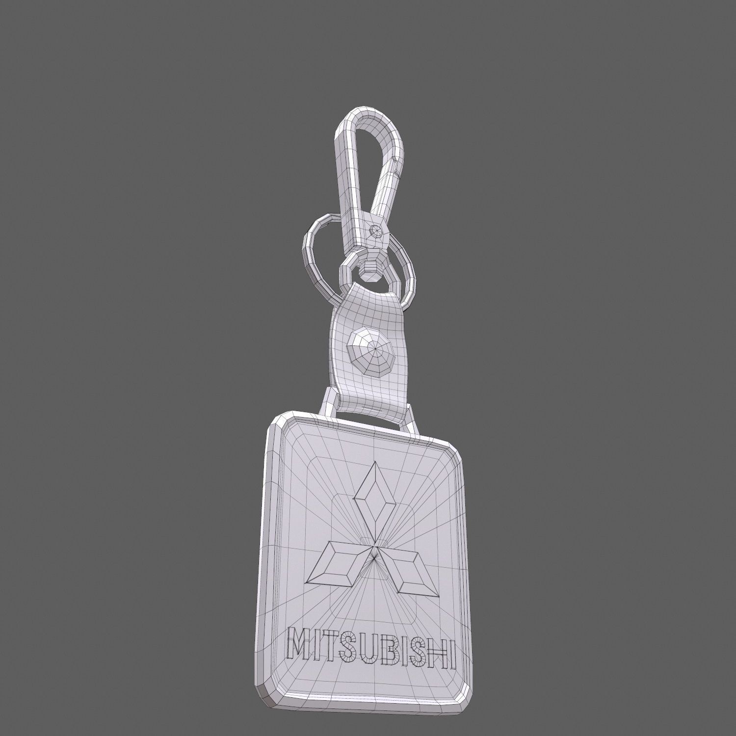 Mitsubishi car logo keychain 3d model 3D model CGTrader