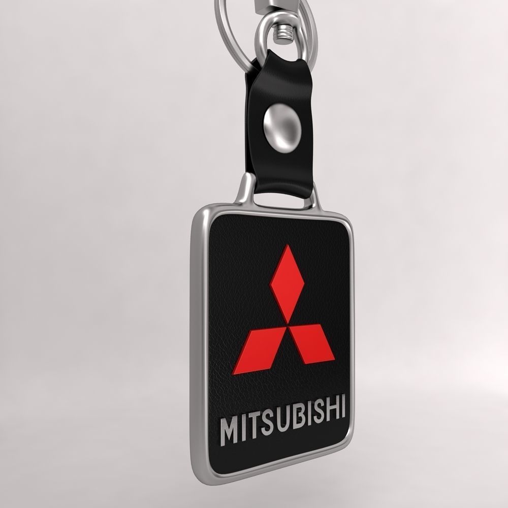 Mitsubishi car logo keychain 3d model 3D model CGTrader
