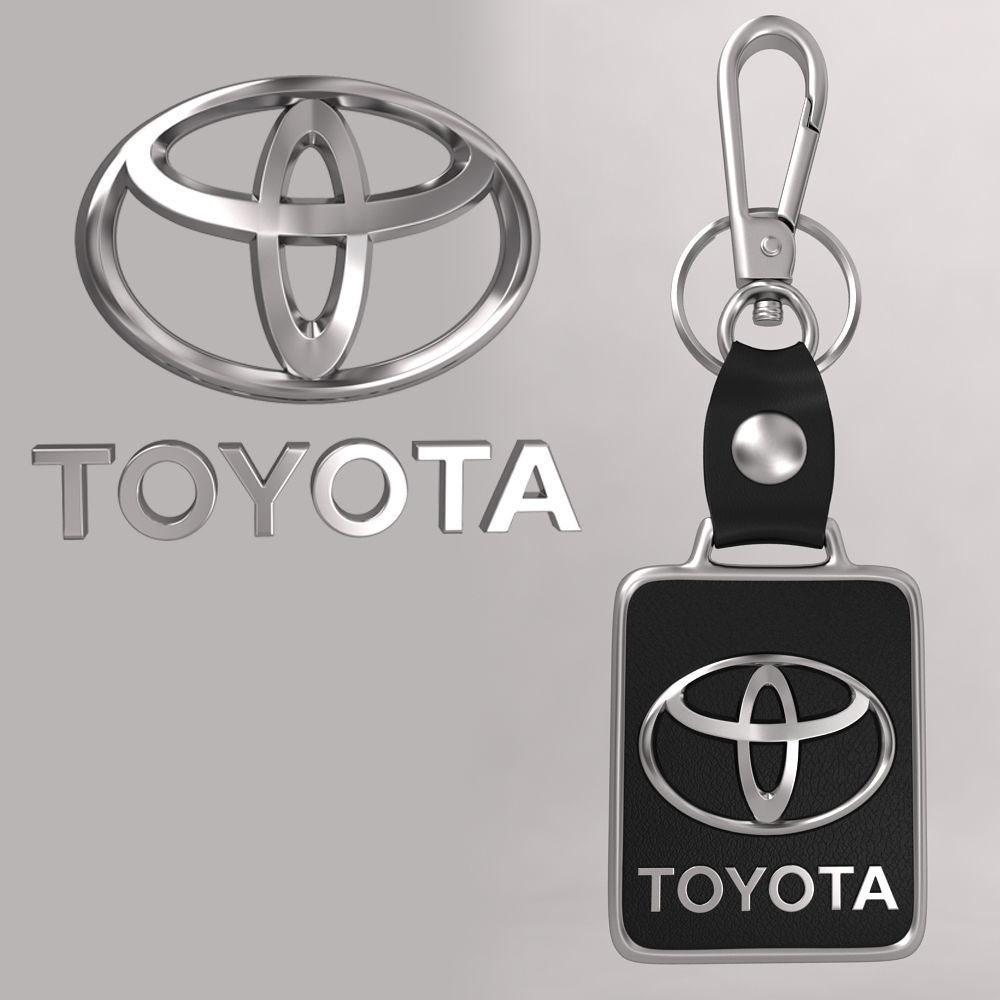 Toyota car logo keychain 3d model 3D model CGTrader