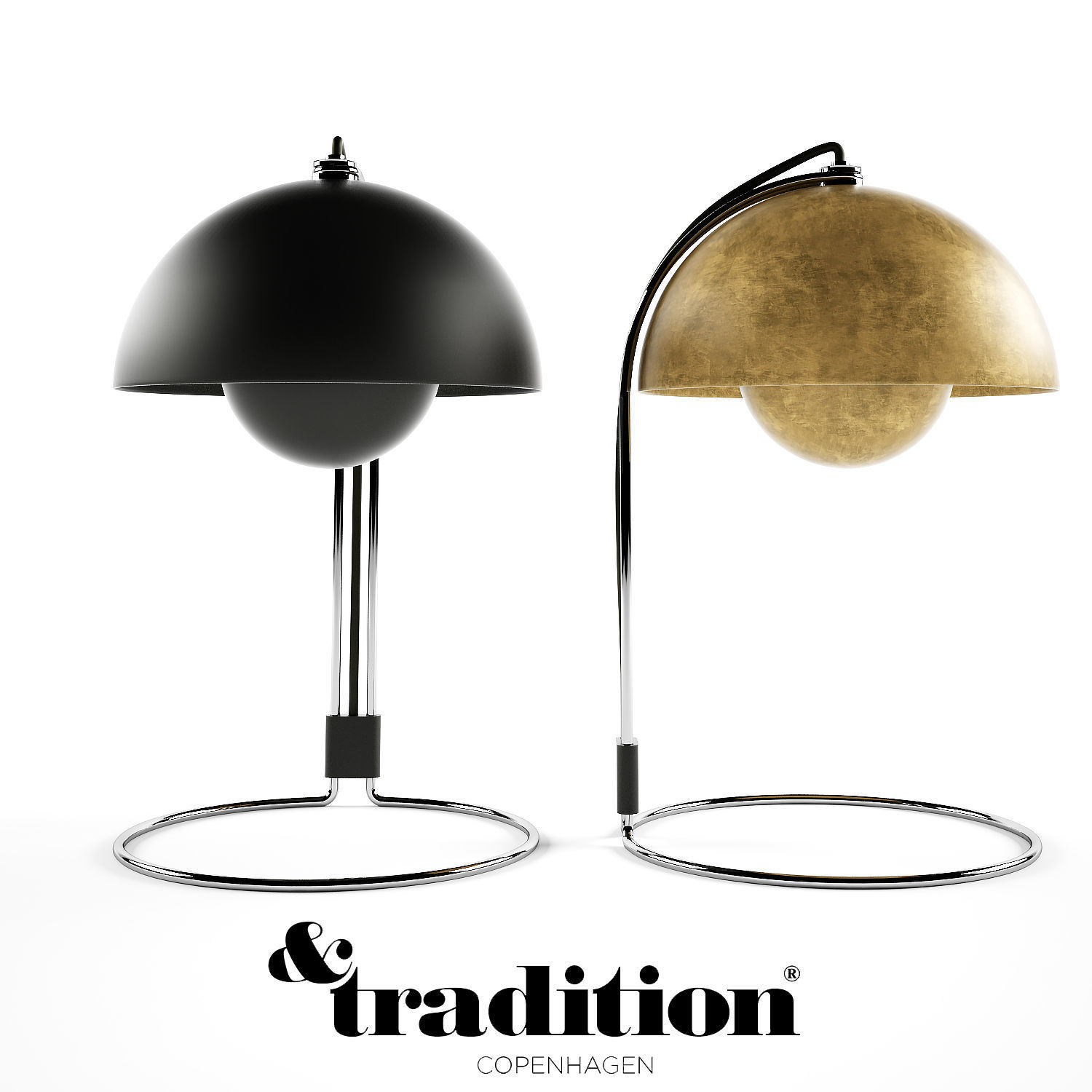 3D model Tradition Flower Pot Table Lamp CGTrader