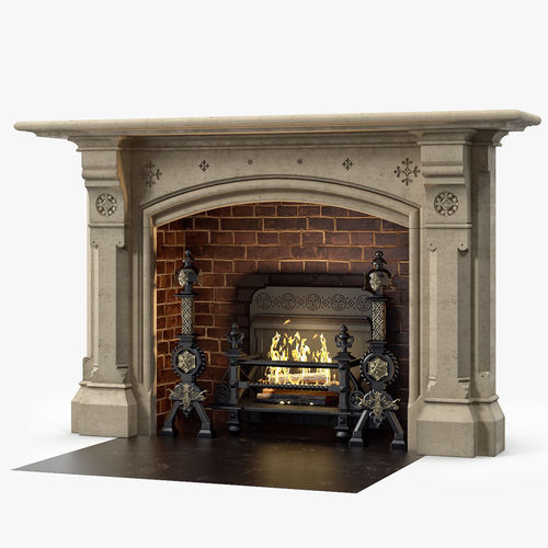 3d Model Westland London A Large Yorkstone Gothic Style 1
