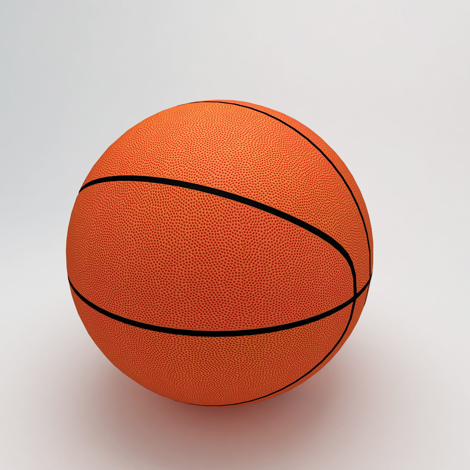 Basket ball sports low and high 3d model