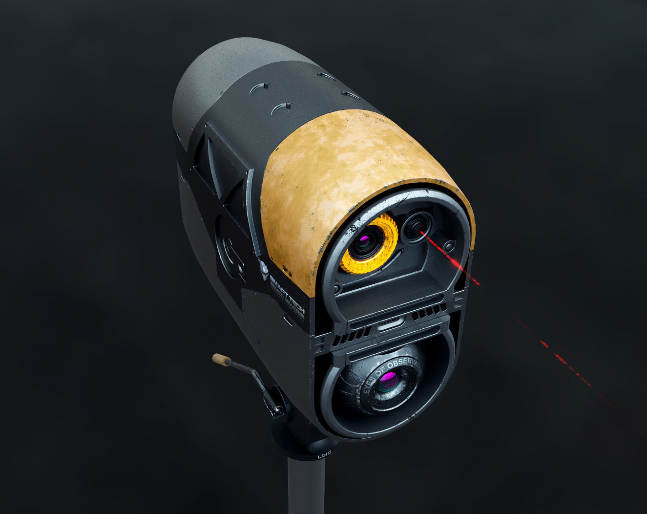 Detection target scanner 3D model CGTrader