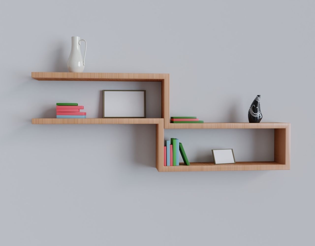 A set of original bookshelves 3D model CGTrader