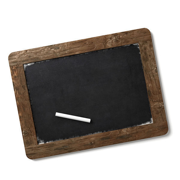 Small blackboard 3D Model OBJ 3DS FBX BLEND