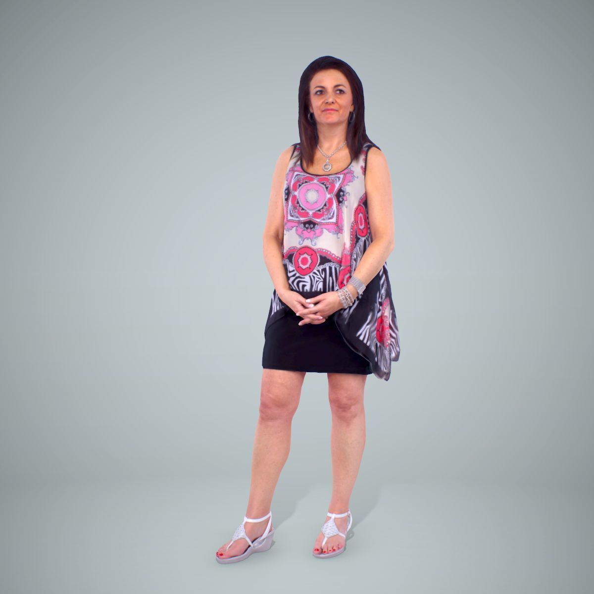 Woman with Colourful Bouse CWom0218-HD2-O01P01-S