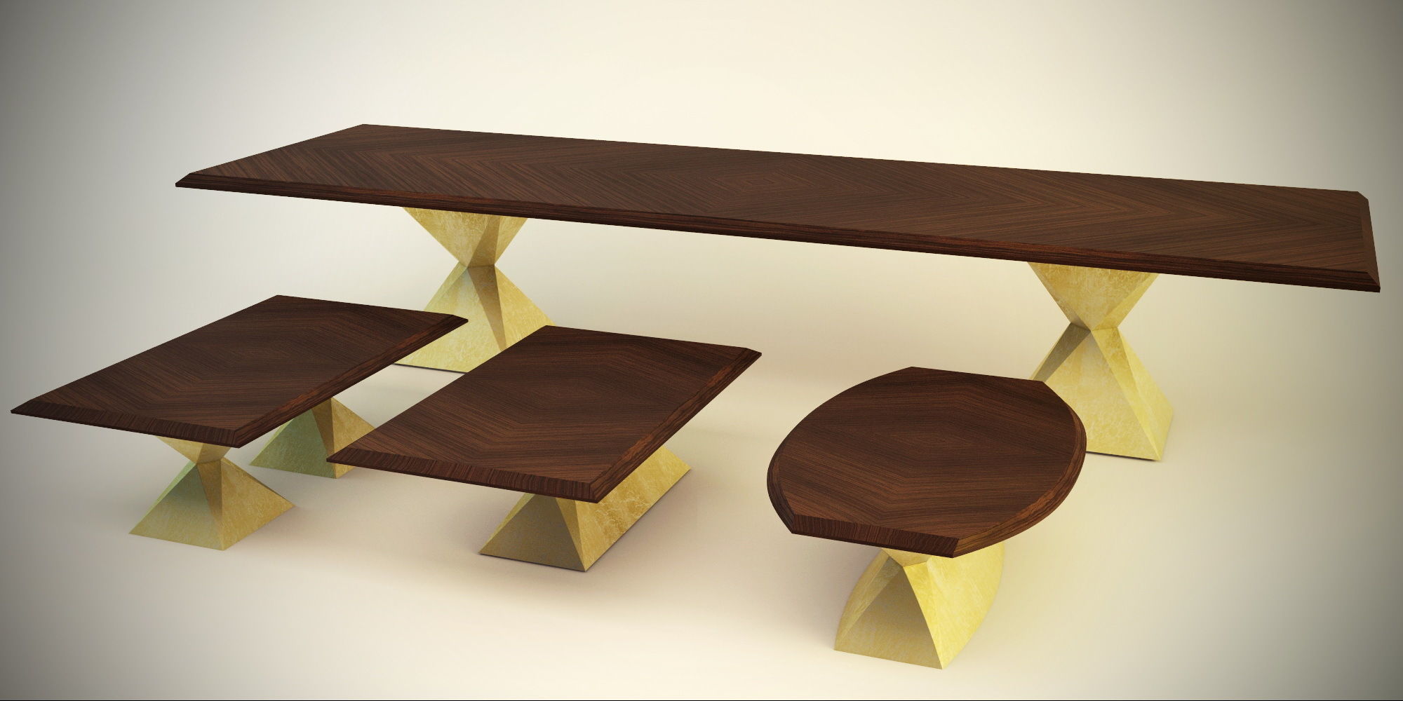 TABLES SET 3D model