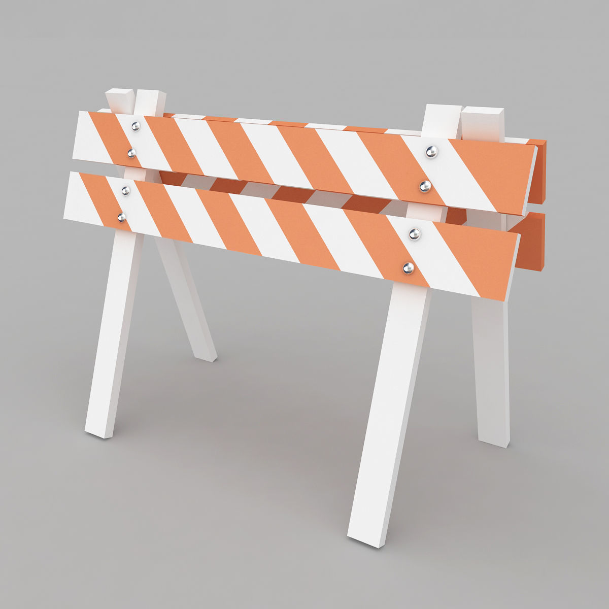 Safety Barrier 3D model CGTrader