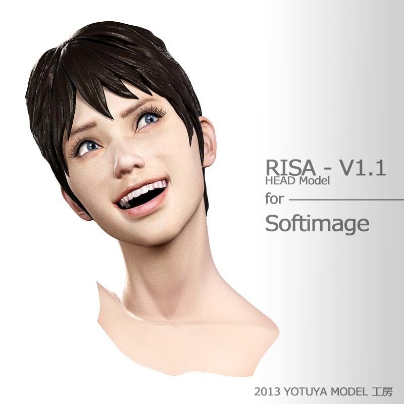 3D model RISA HEAD v1 VR / AR / low-poly rigged animated | CGTrader