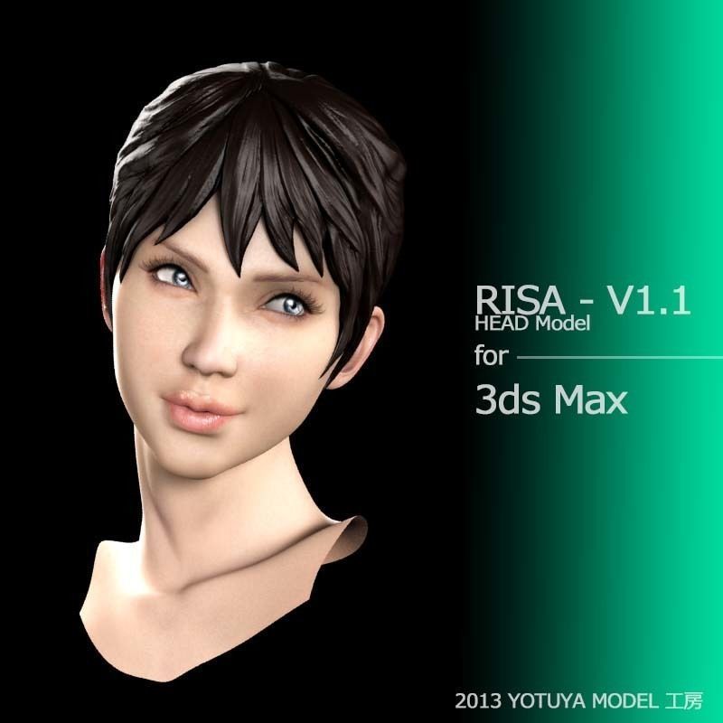 3D model RISA HEAD v1 VR / AR / low-poly rigged animated | CGTrader