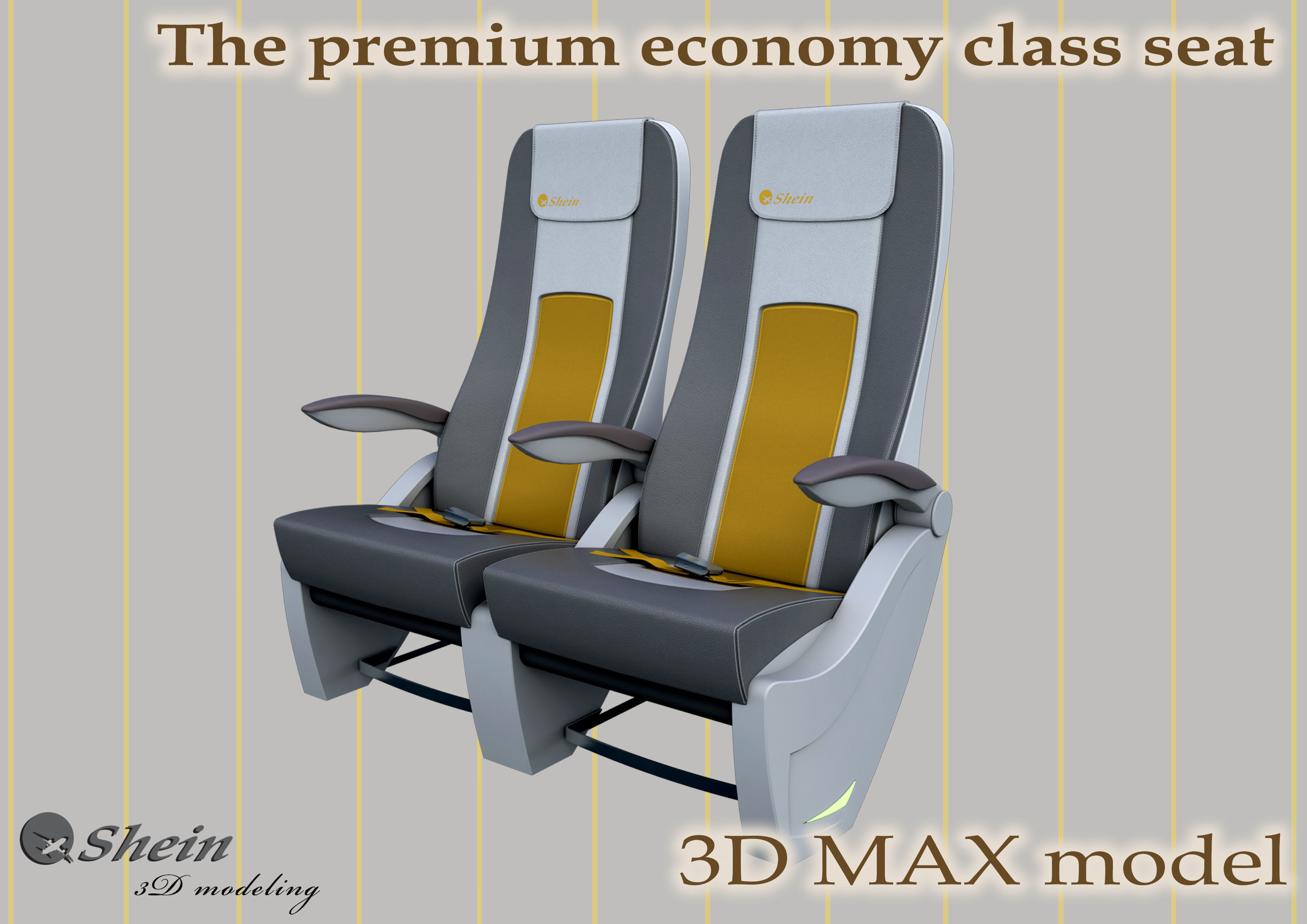 The premium economy class seat