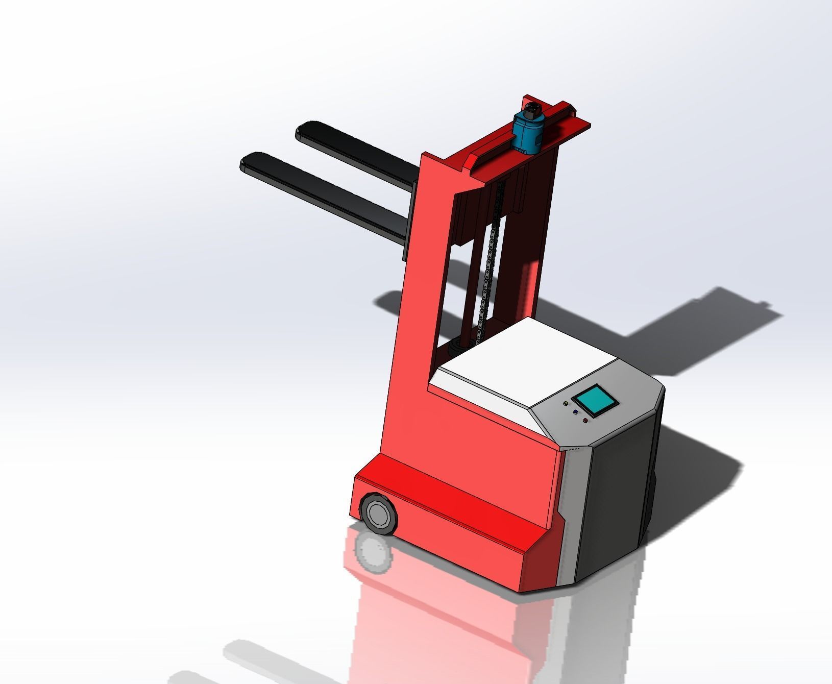 The AGV forklift 3D model | CGTrader