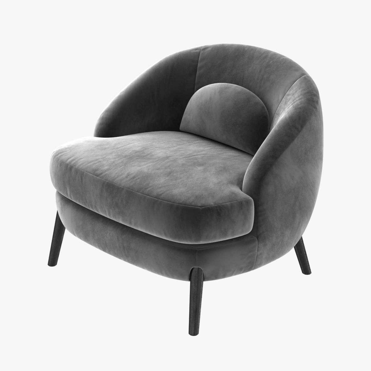 Joseph Dirand Bocca Lounge Chair 3d Model