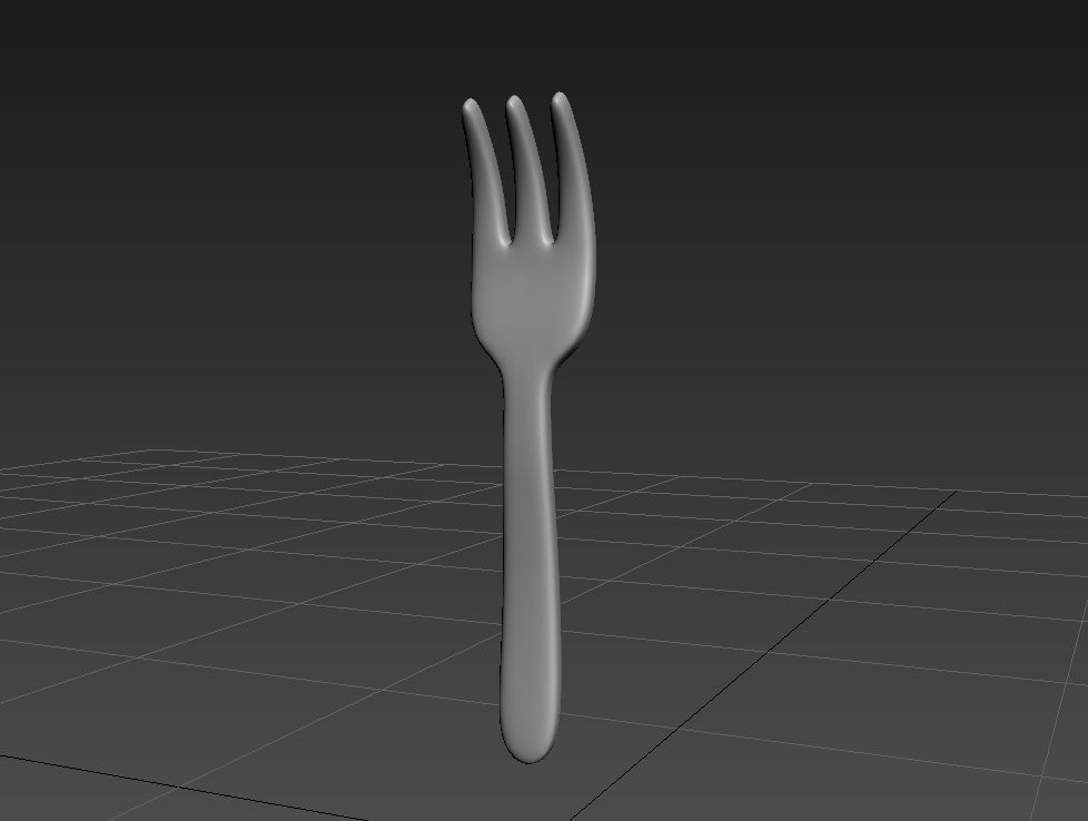 Fork model 3d model cgtrader