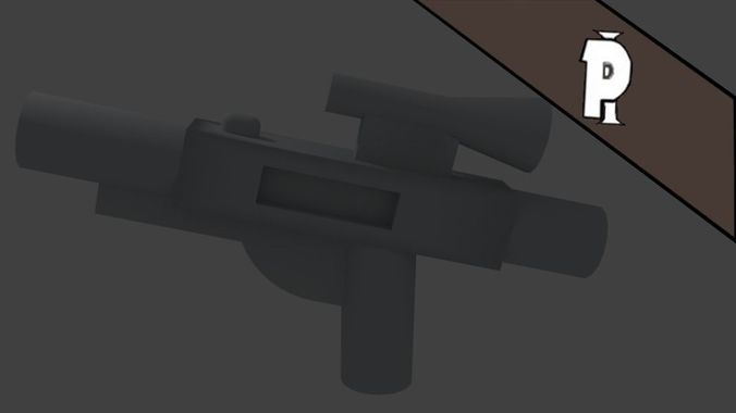 Lego rifle free 3D model | CGTrader